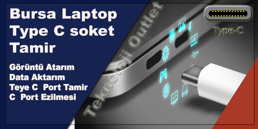 Bursa Laptop Type C soket Tamir